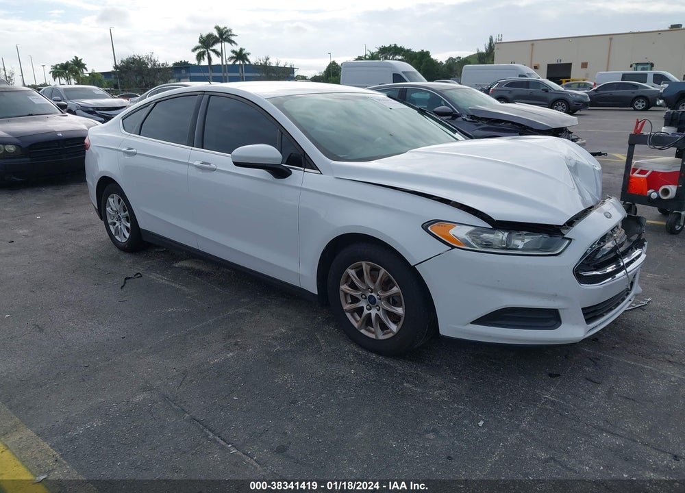 2016 FORD FUSION S VIN: 3FA6P0G77GR337922