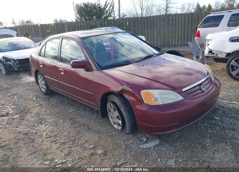 2003 HONDA CIVIC EX VIN: 2HGES26763H601897