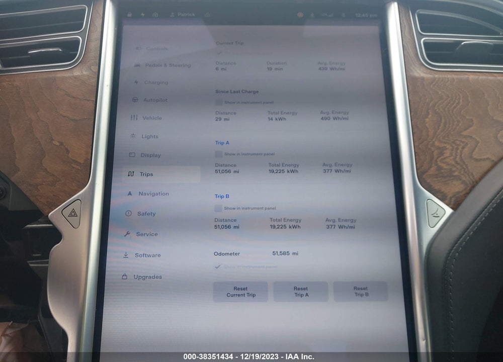 2017 TESLA MODEL S 100D/60D/75D/90D/P100D VIN: 5YJSA1E21HF186523