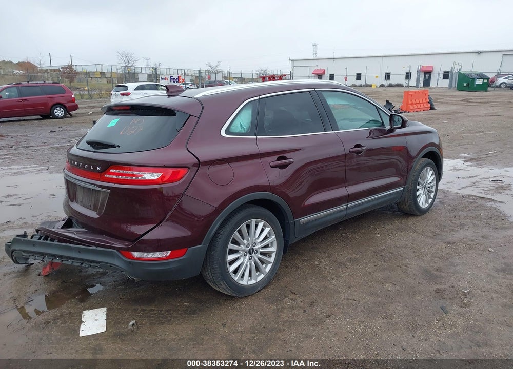 2019 LINCOLN MKC STANDARD VIN: 5LMCJ1C90KUL27707
