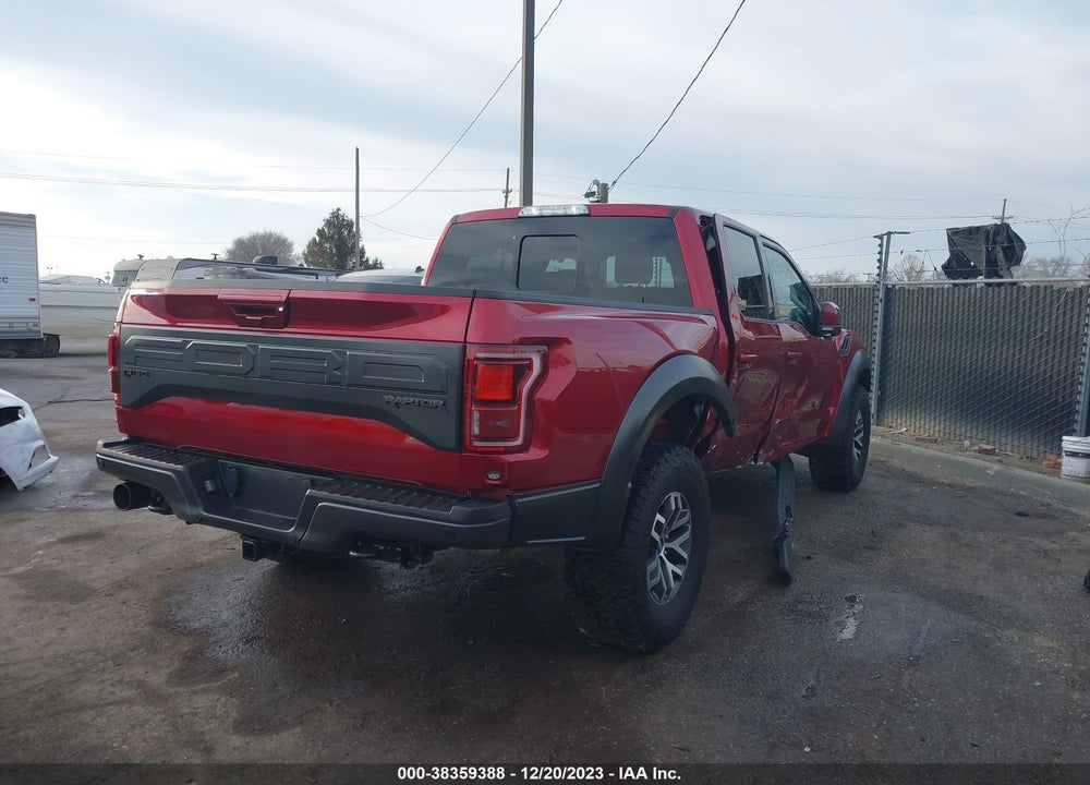 2018 FORD F-150 RAPTOR VIN: 1FTFW1RG9JFD28322