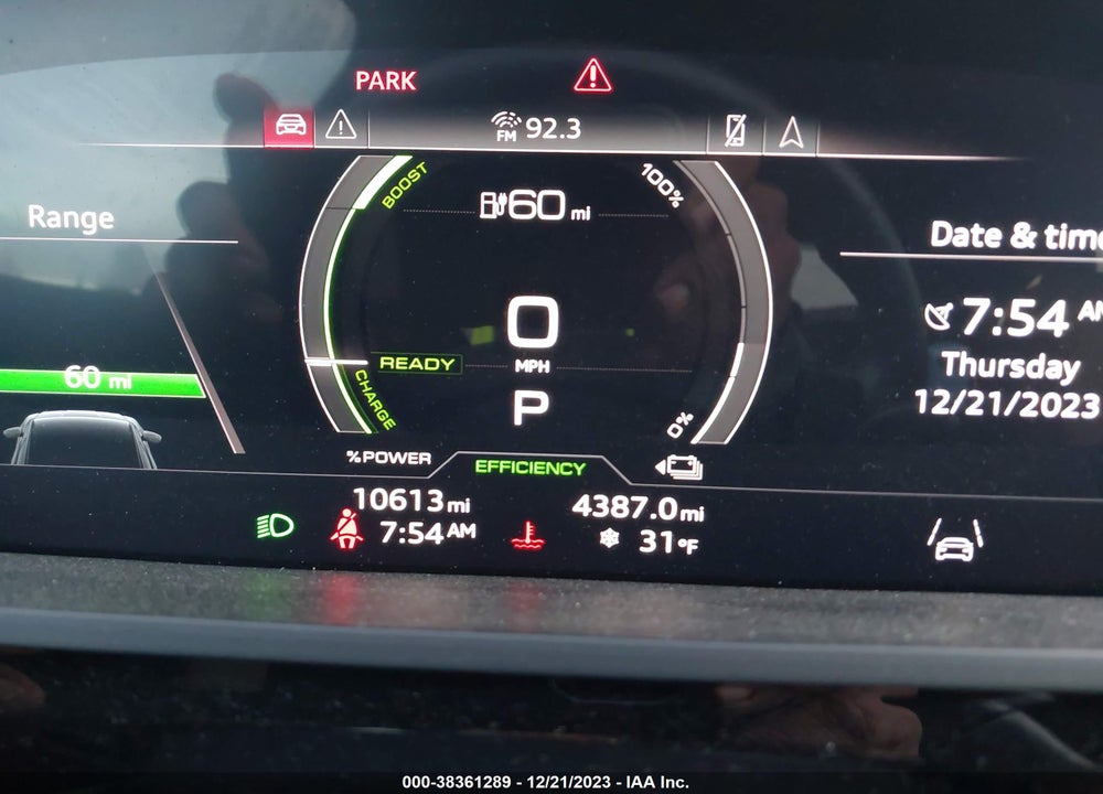 2022 AUDI E-TRON SPORTBACK S LINE PREMIUM VIN: WA11AAGE1NB007814