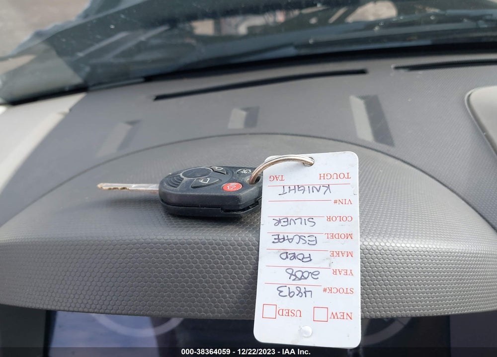 2008 FORD ESCAPE XLS/XLS MANUAL VIN: 1FMCU02Z08KE76192