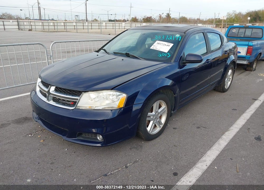 2013 DODGE AVENGER SXT VIN: 1C3CDZCG0DN687296