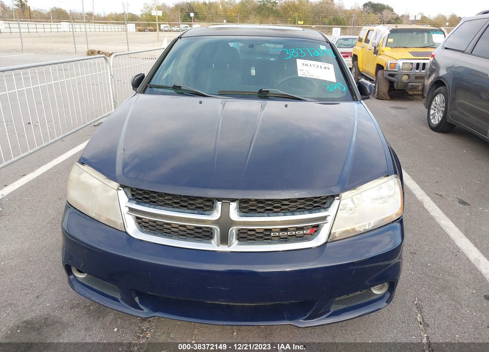 2013 DODGE AVENGER SXT VIN: 1C3CDZCG0DN687296