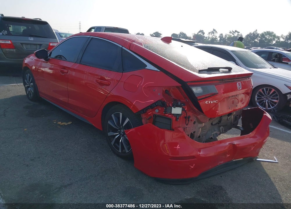 2022 HONDA CIVIC EX-L VIN: 19XFL1H75NE003693