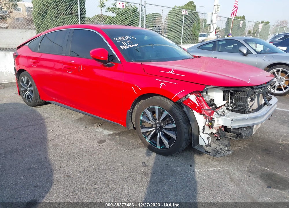 2022 HONDA CIVIC EX-L VIN: 19XFL1H75NE003693
