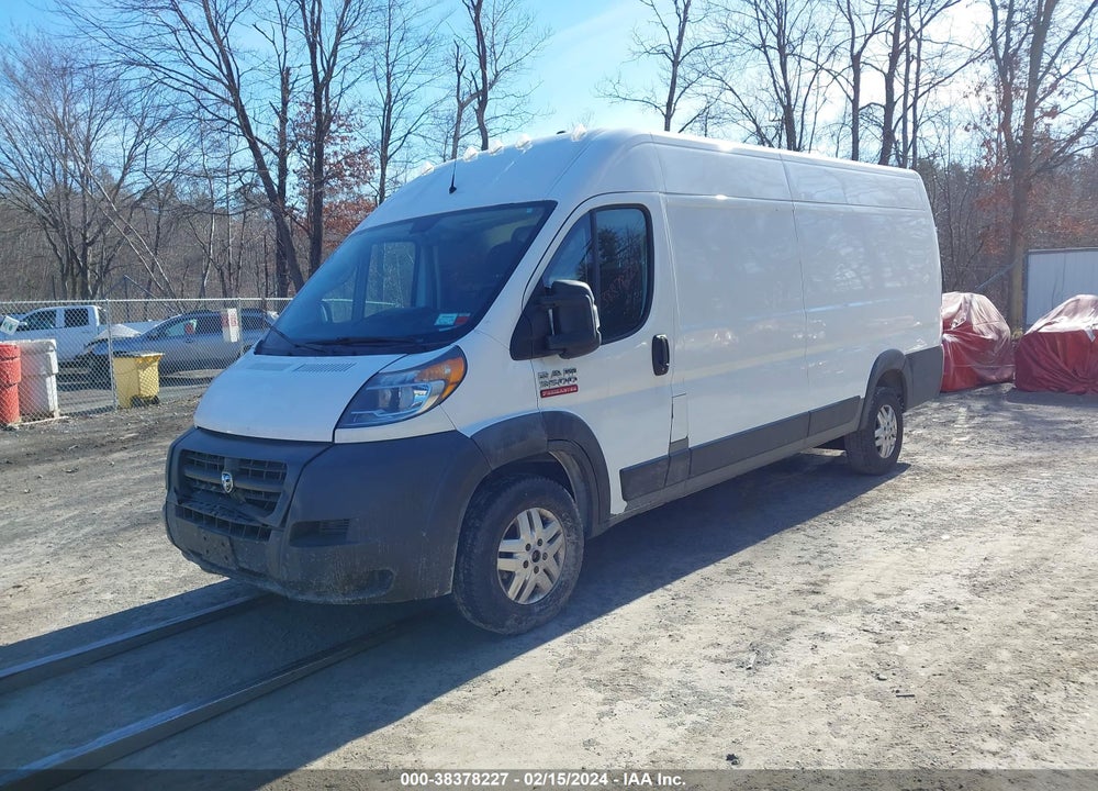 2018 RAM PROMASTER 3500 CARGO VAN HIGH ROOF 159 WB EXT VIN: 3C6URVJG2JE161983