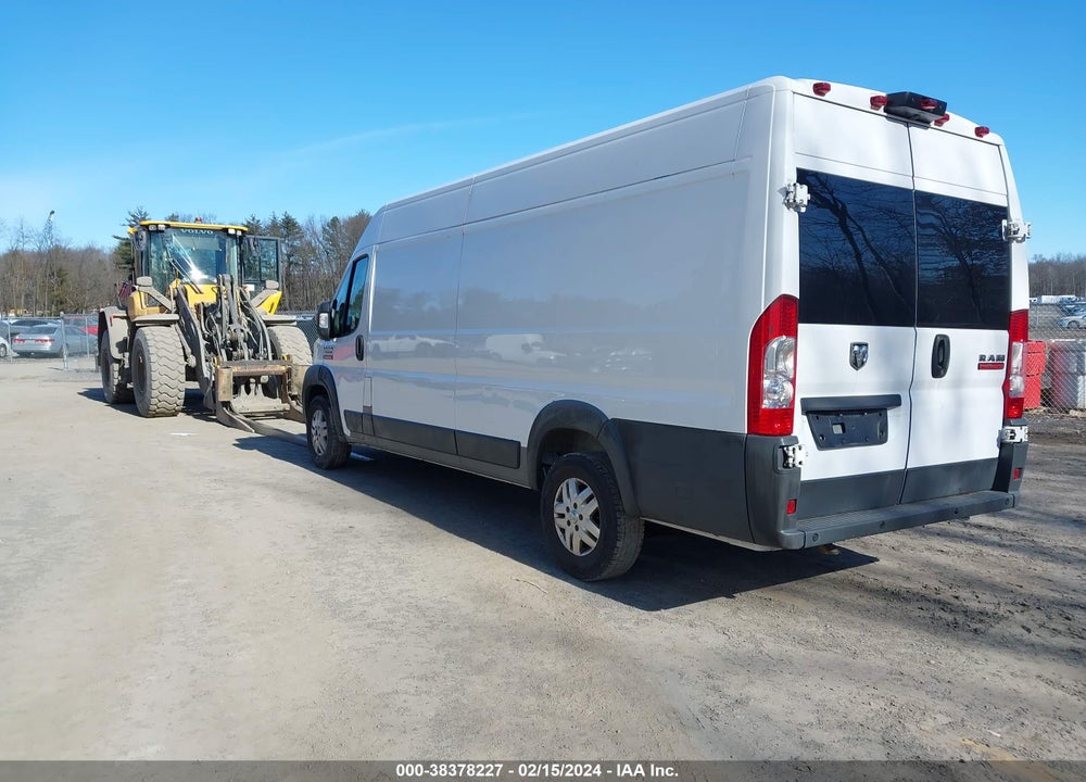 2018 RAM PROMASTER 3500 CARGO VAN HIGH ROOF 159 WB EXT VIN: 3C6URVJG2JE161983
