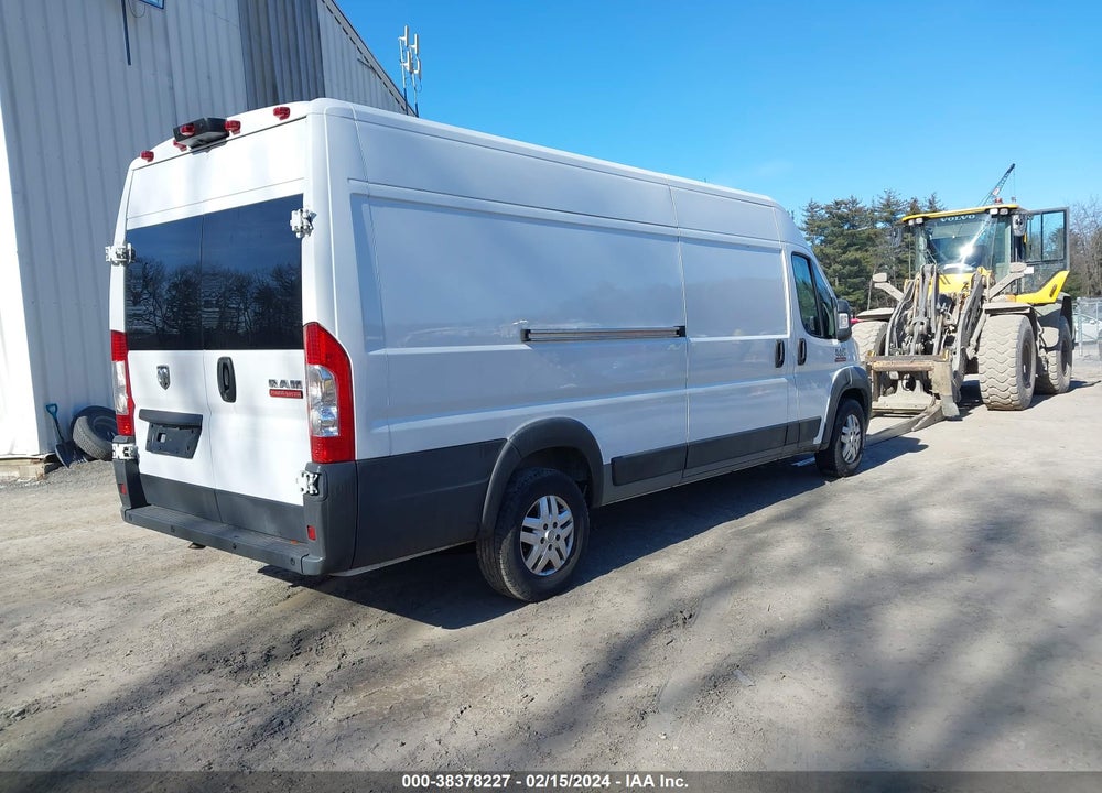 2018 RAM PROMASTER 3500 CARGO VAN HIGH ROOF 159 WB EXT VIN: 3C6URVJG2JE161983