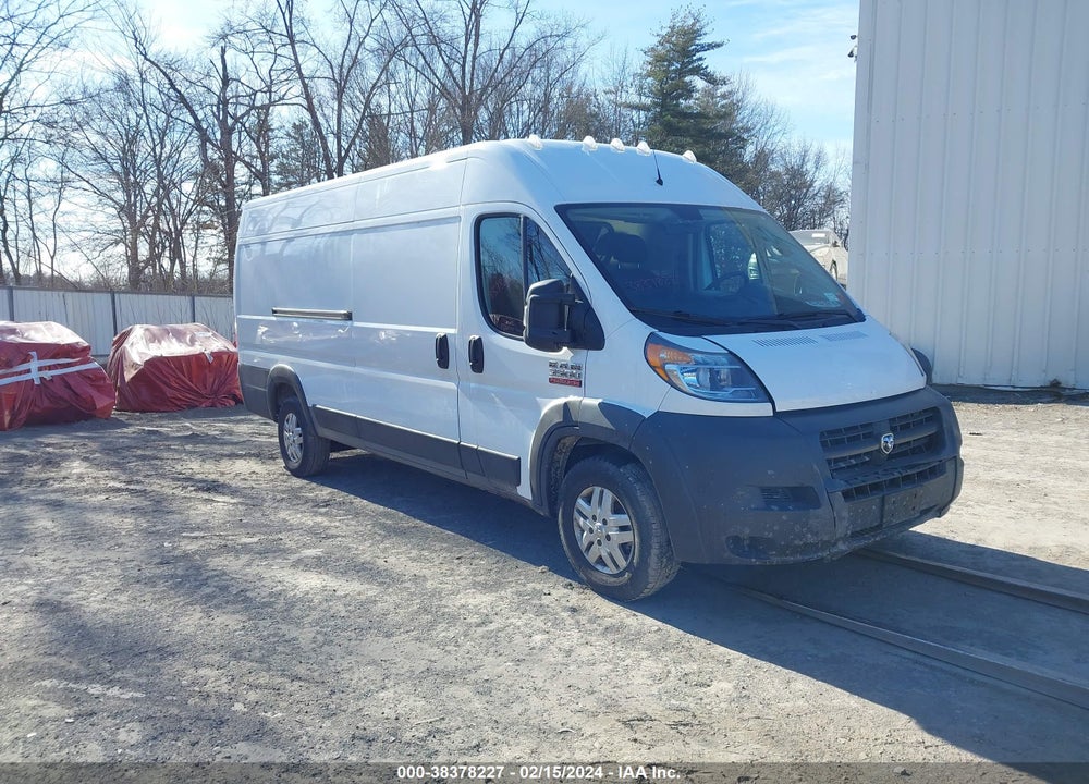 2018 RAM PROMASTER 3500 CARGO VAN HIGH ROOF 159 WB EXT VIN: 3C6URVJG2JE161983