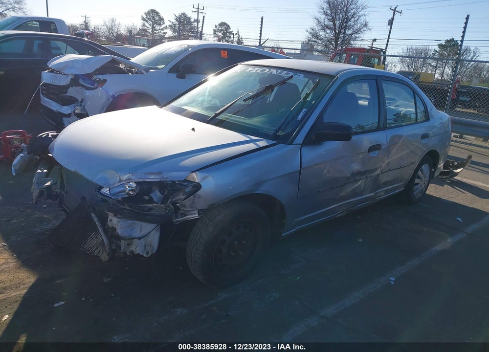 2005 HONDA CIVIC DX VP VIN: 2HGES16355H626168