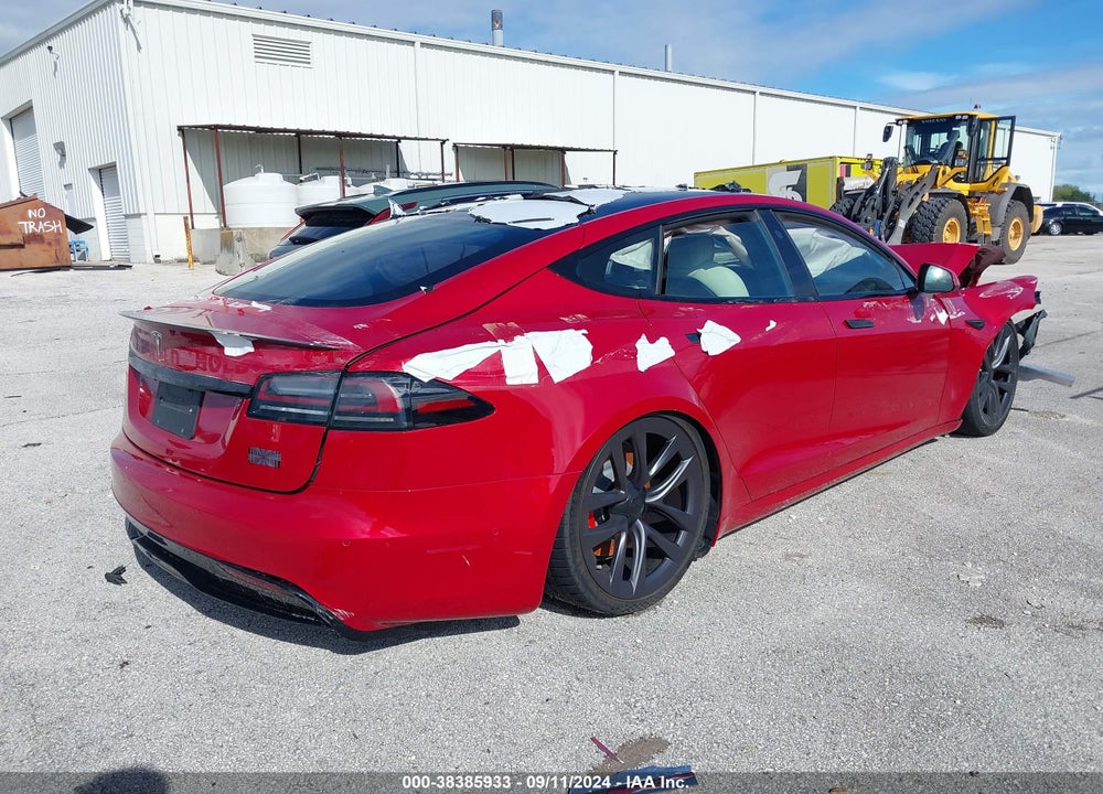 2022 TESLA MODEL S PLAID TRI MOTOR ALL-WHEEL DRIVE VIN: 5YJSA1E6XNF473986
