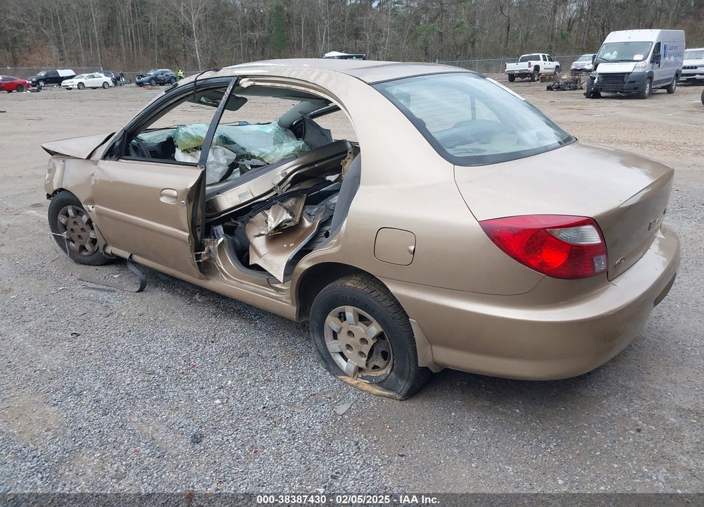 2001 KIA RIO BASE (A4)/BASE (M5) VIN: KNADC123416084132