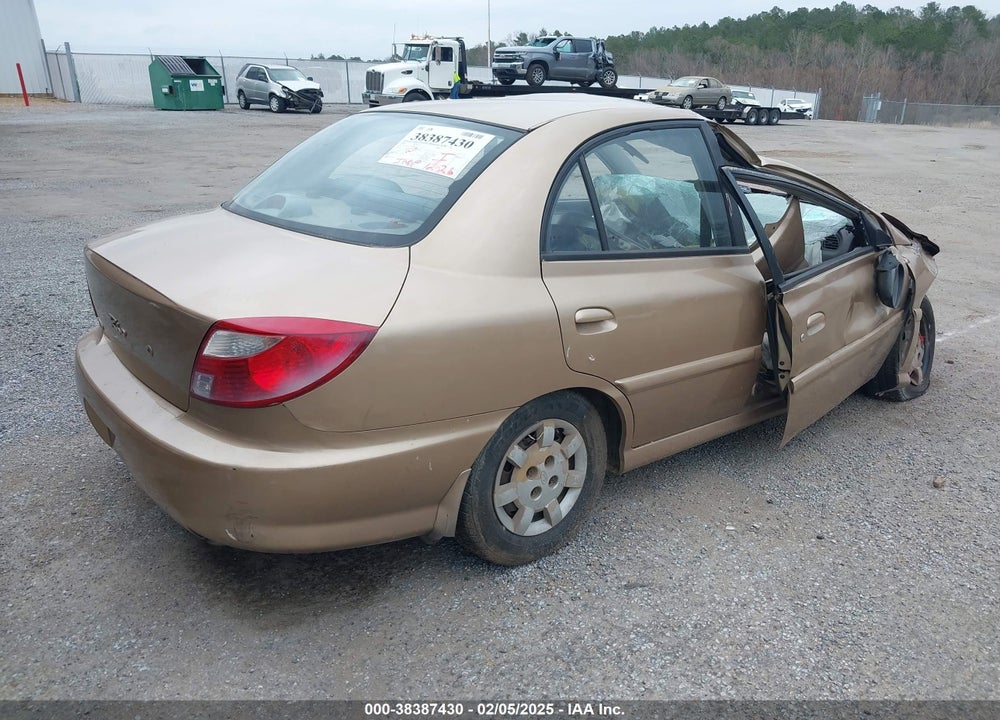 2001 KIA RIO BASE (A4)/BASE (M5) VIN: KNADC123416084132