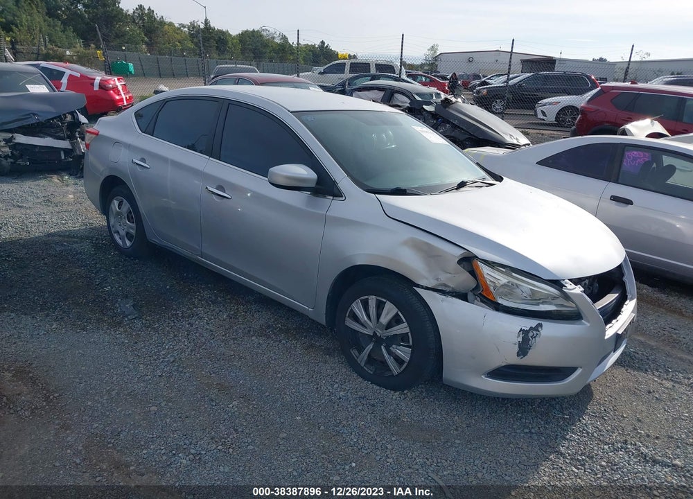 2014 NISSAN SENTRA S VIN: 3N1AB7AP0EL696245
