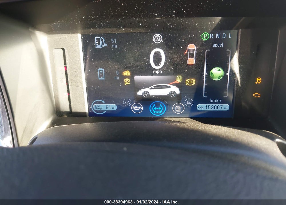 2012 CHEVROLET VOLT VIN: 1G1RD6E45CU105472