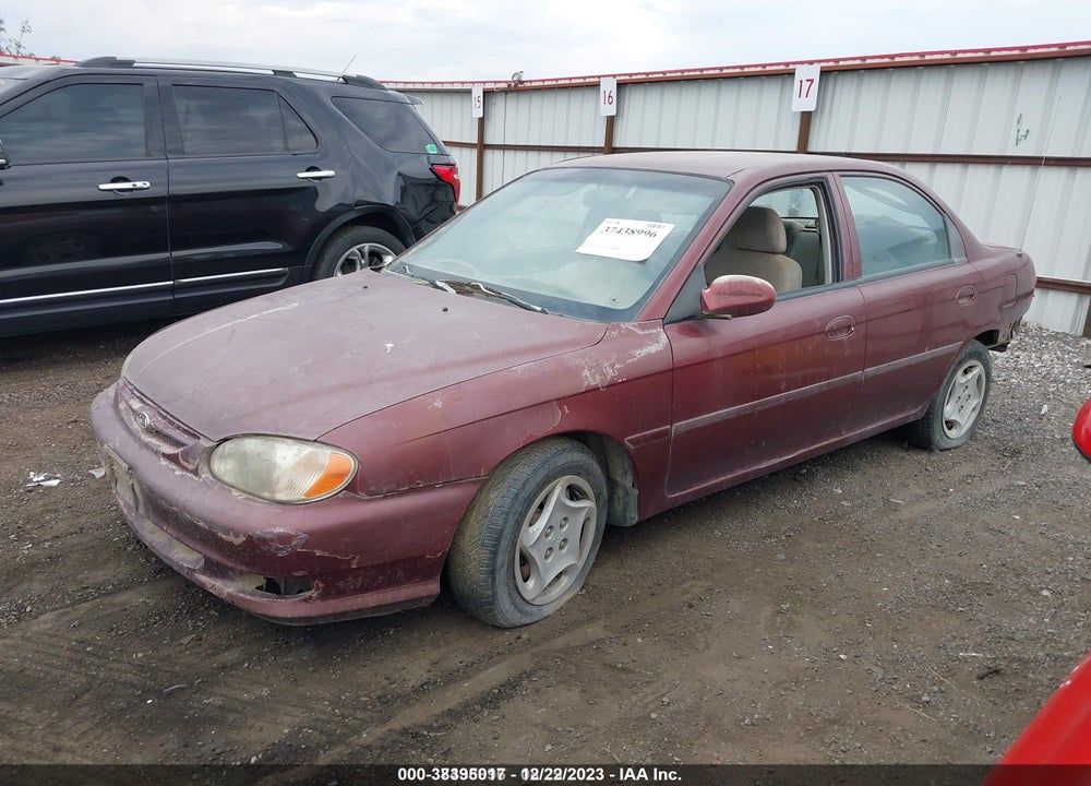 2001 KIA SEPHIA BASE (A4)/BASE (M5)/LS PWR PKG VIN: KNAFB121415085491