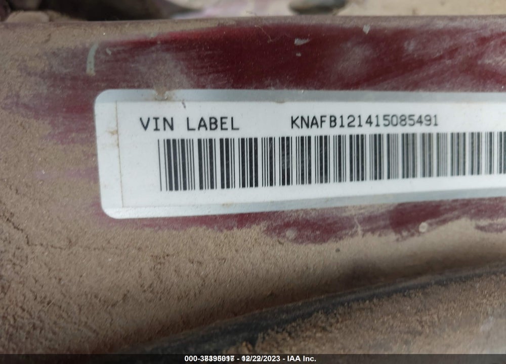 2001 KIA SEPHIA BASE (A4)/BASE (M5)/LS PWR PKG VIN: KNAFB121415085491