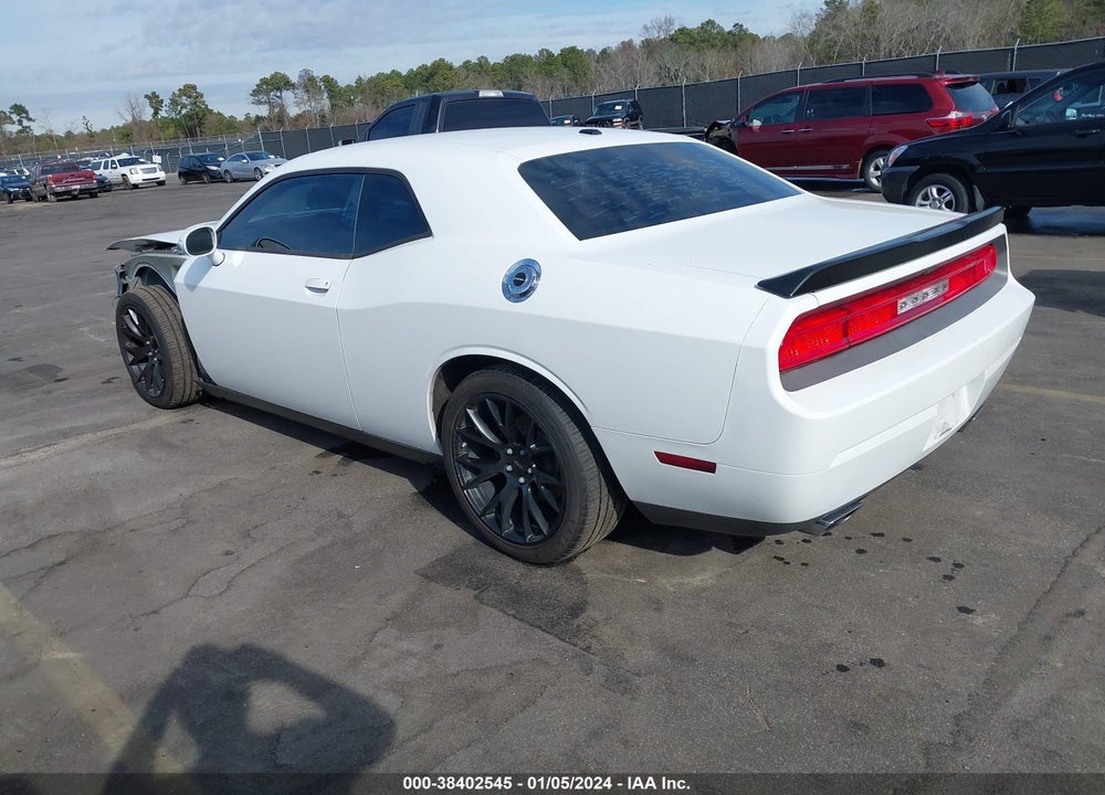 2012 DODGE CHALLENGER R/T VIN: 2C3CDYBT4CH243399