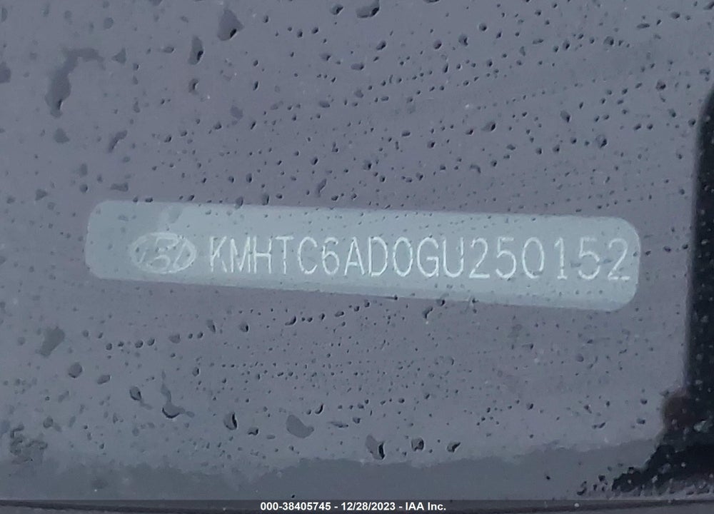 2016 HYUNDAI VELOSTER VIN: KMHTC6AD0GU250152