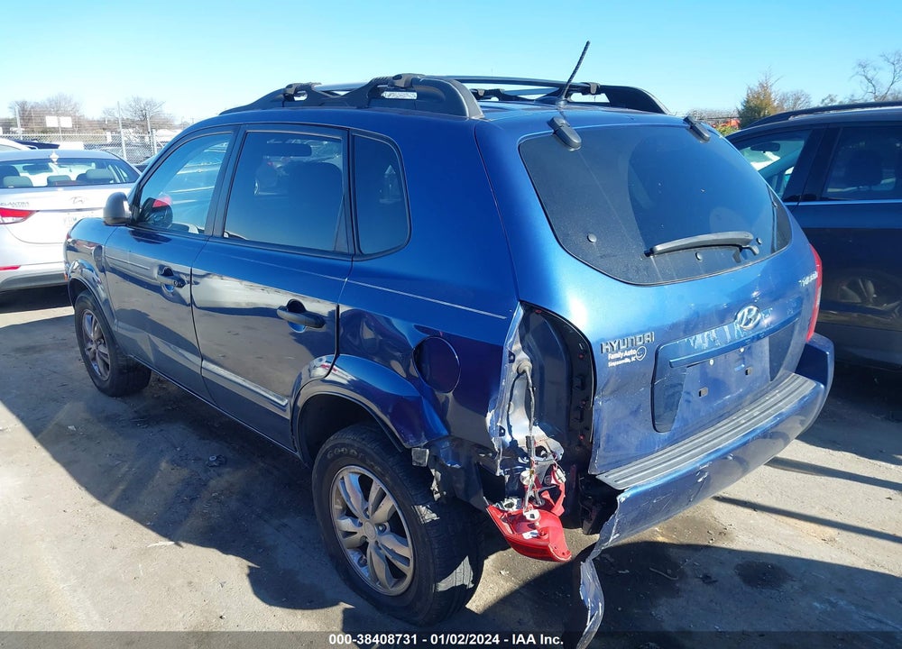 2009 HYUNDAI TUCSON GLS VIN: KM8JM12B09U010168