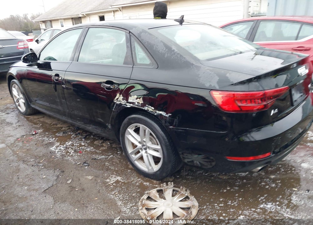 2017 AUDI A4 2.0T PREMIUM VIN: WAUANAF44HN036954
