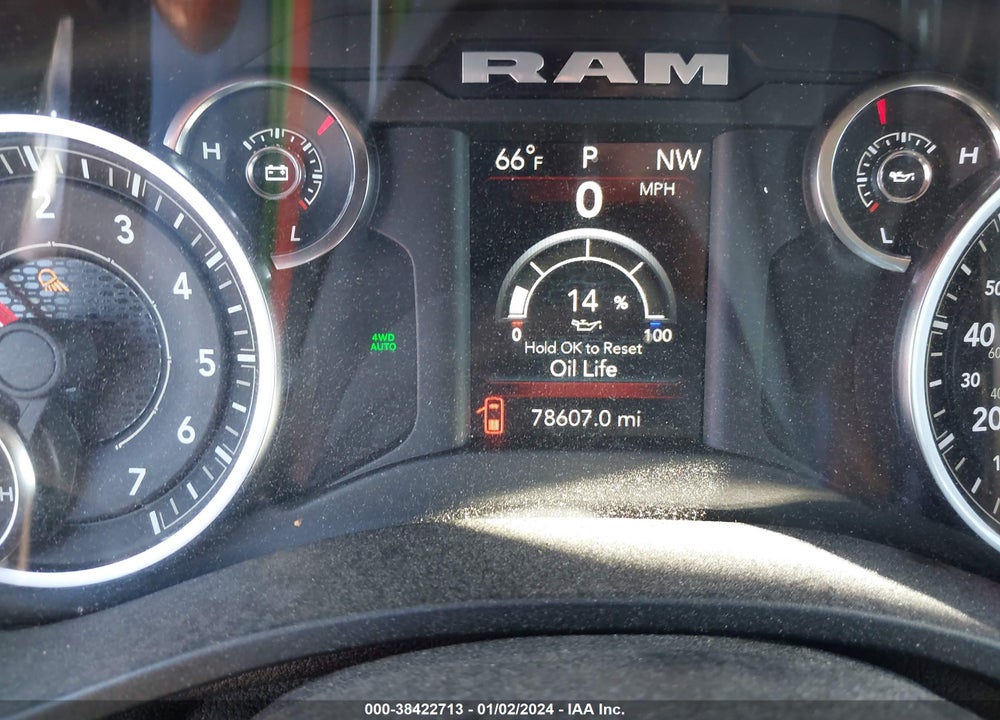 2019 RAM 1500 BIG HORN/LONE STAR QUAD CAB 4X4 6'4 BOX VIN: 1C6SRFBT2KN744866