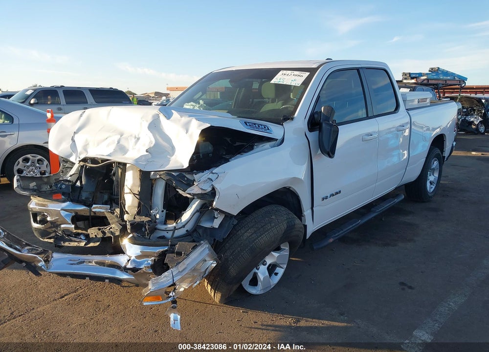 2022 RAM 1500 BIG HORN QUAD CAB 4X2 6'4 BOX VIN: 1C6RREBT5NN358729