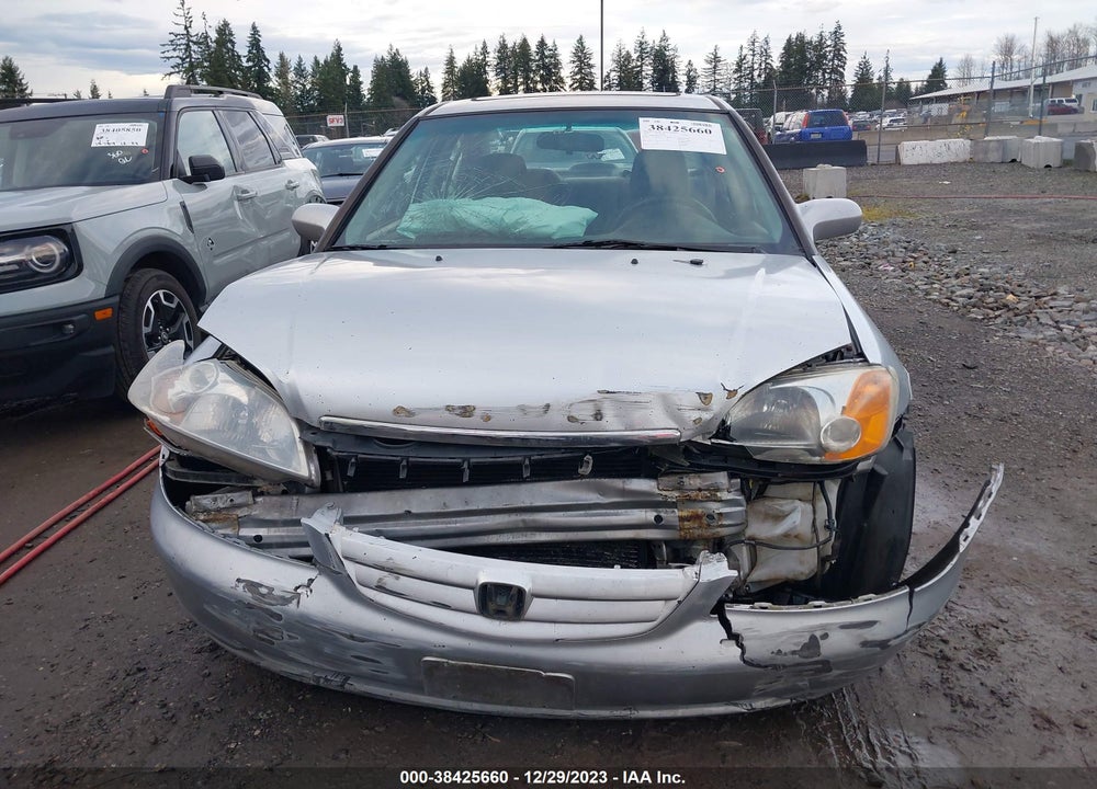 2001 HONDA CIVIC EX VIN: 2HGES26781H520493
