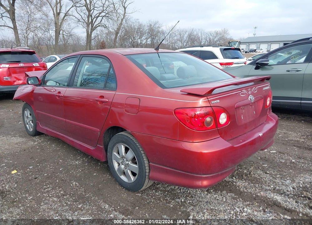2006 TOYOTA COROLLA S VIN: 2T1BR32E86C625124