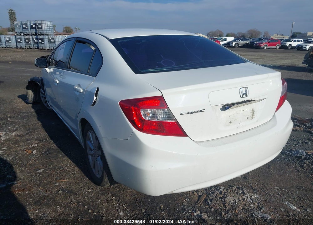 2012 HONDA CIVIC EX-L VIN: 2HGFB2F92CH570556