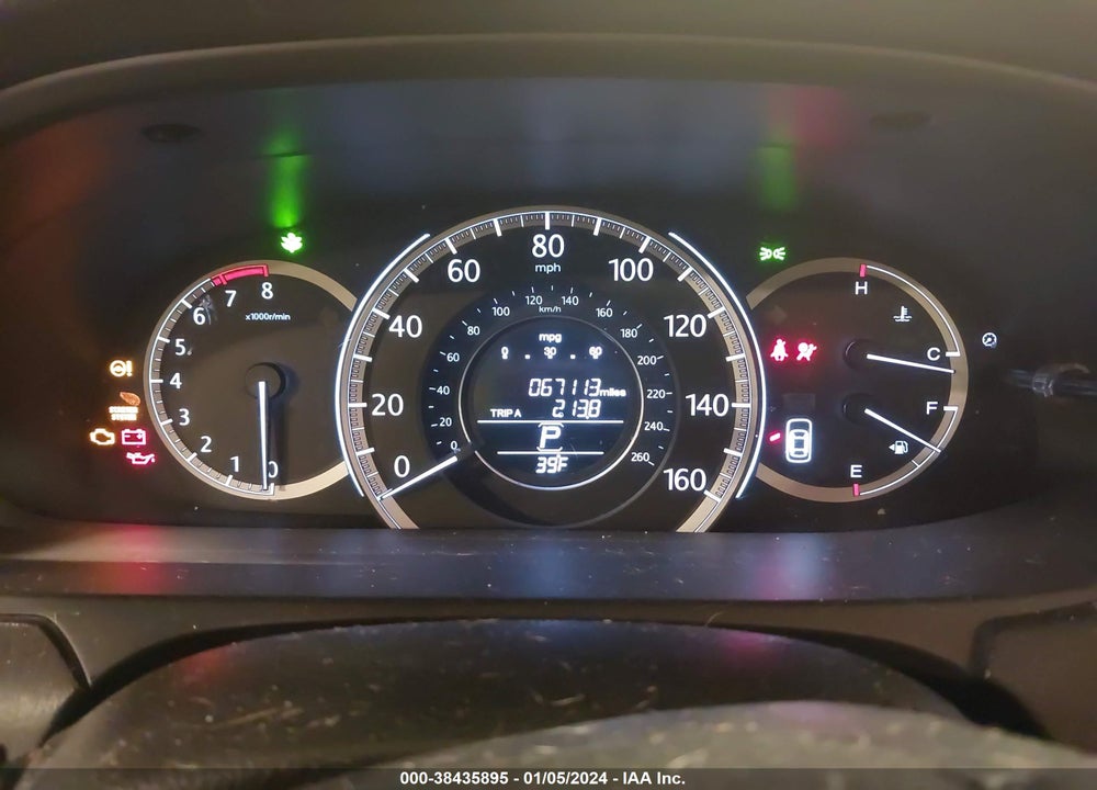 2013 HONDA ACCORD EX-L VIN: 1HGCR2F8XDA064219