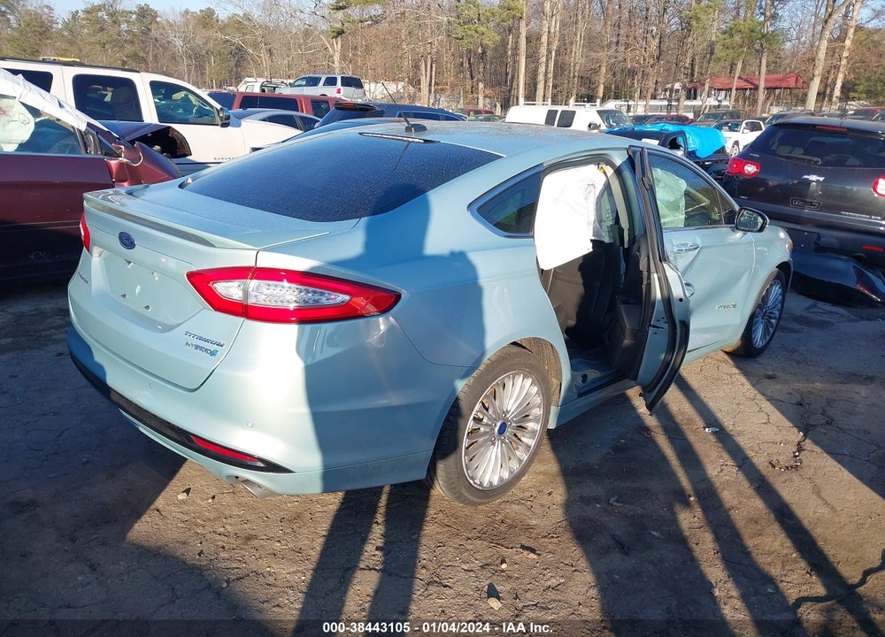 2014 FORD FUSION HYBRID TITANIUM VIN: 3FA6P0RU3ER375048