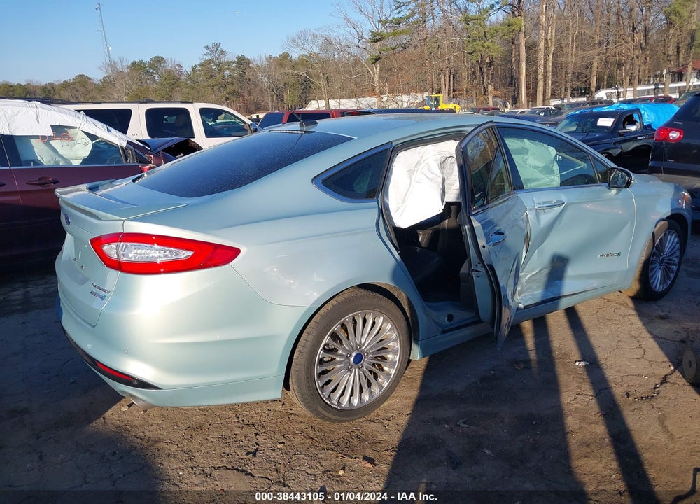 2014 FORD FUSION HYBRID TITANIUM VIN: 3FA6P0RU3ER375048