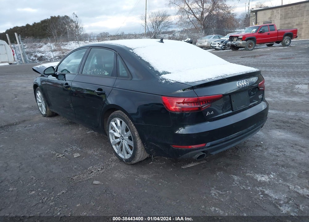 2017 AUDI A4 2.0T PREMIUM VIN: WAUANAF42HN002138