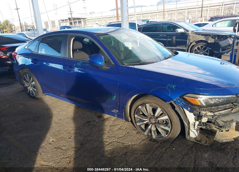2022 HONDA CIVIC EX VIN: 2HGFE1F71NH304612