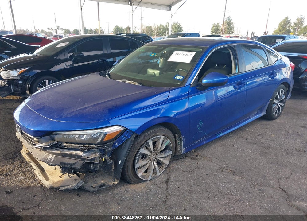 2022 HONDA CIVIC EX VIN: 2HGFE1F71NH304612