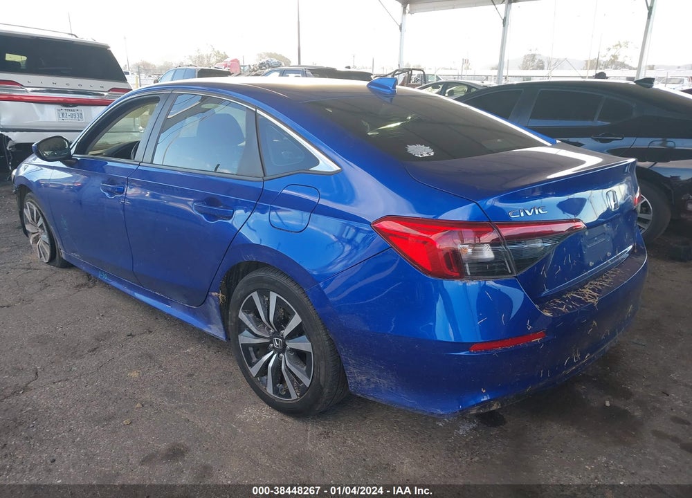 2022 HONDA CIVIC EX VIN: 2HGFE1F71NH304612