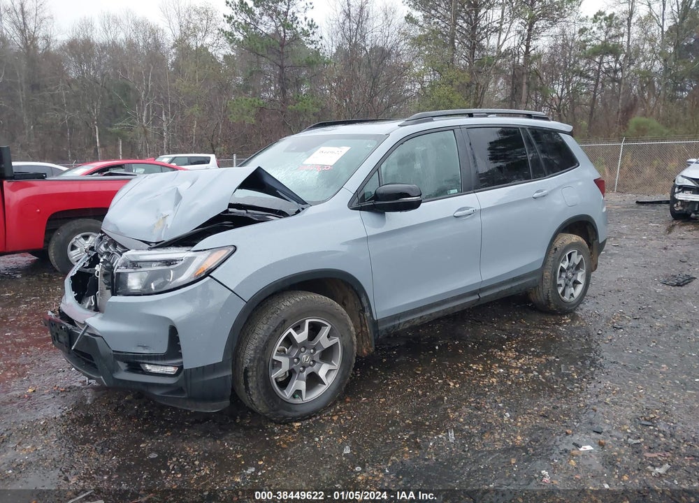 2023 HONDA PASSPORT AWD TRAILSPORT VIN: 5FNYF8H60PB000763
