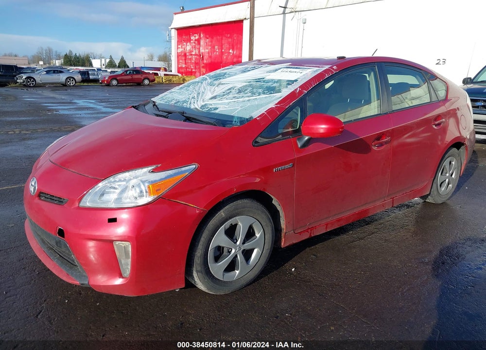 2012 TOYOTA PRIUS TWO VIN: JTDKN3DU7C1606323