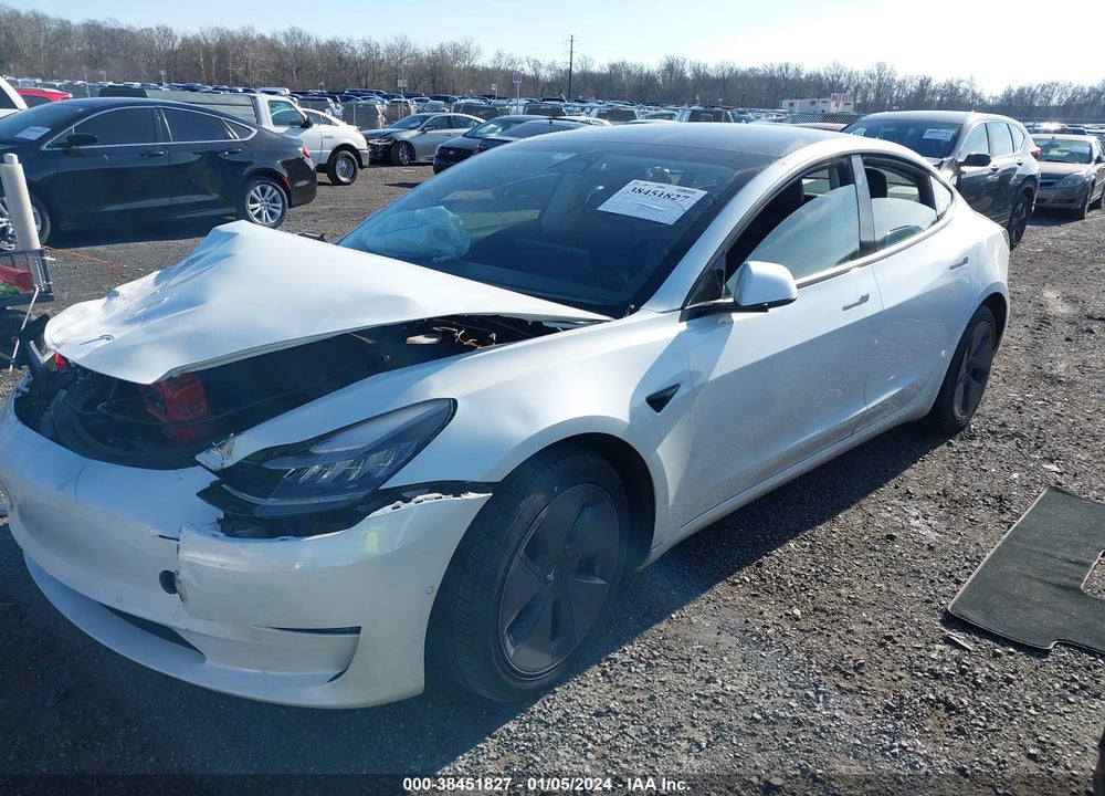 2021 TESLA MODEL 3 LONG RANGE DUAL MOTOR ALL-WHEEL DRIVE VIN: 5YJ3E1EBXMF849333
