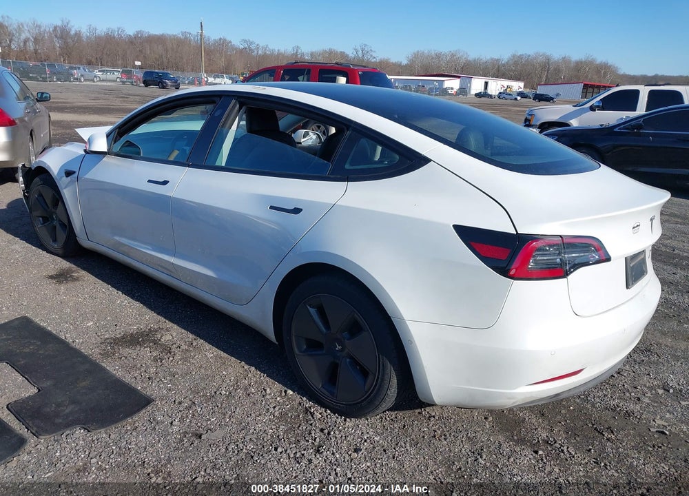 2021 TESLA MODEL 3 LONG RANGE DUAL MOTOR ALL-WHEEL DRIVE VIN: 5YJ3E1EBXMF849333