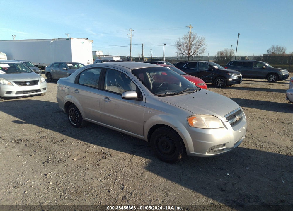 2008 CHEVROLET AVEO LS VIN: KL1TD56678B074257