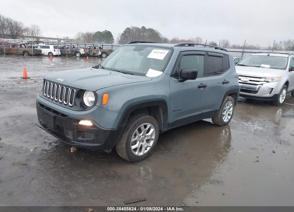 2018 JEEP RENEGADE SPORT VIN: ZACCJBABXJPJ48946