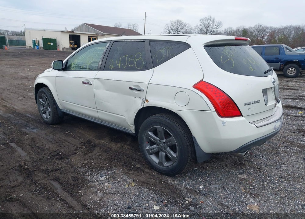 2006 NISSAN MURANO S VIN: JN8AZ08W86W515339