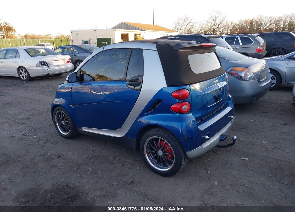 2008 SMART FORTWO PASSION VIN: WMEEK31X48K167864
