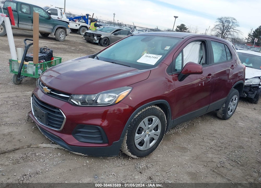 2017 CHEVROLET TRAX LS VIN: 3GNCJKSB7HL275570