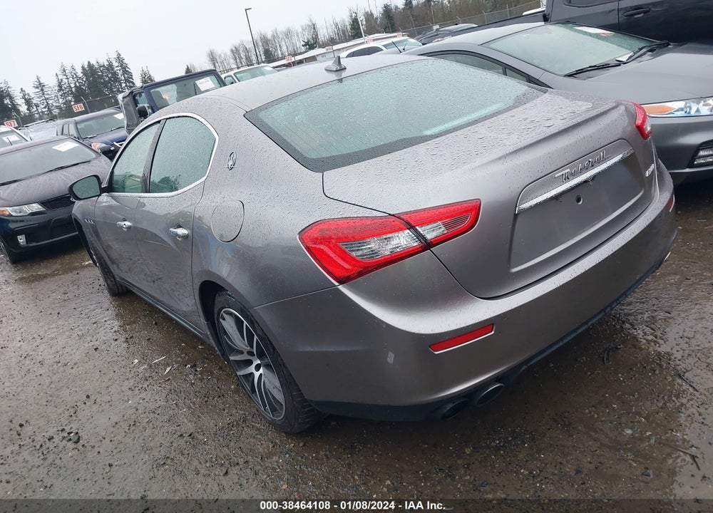 2017 MASERATI GHIBLI VIN: ZAM57XSA6H1196320