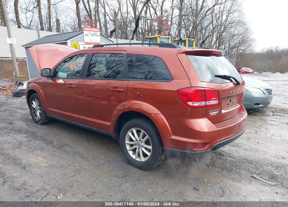 2013 DODGE JOURNEY SXT VIN: 3C4PDCBGXDT521542